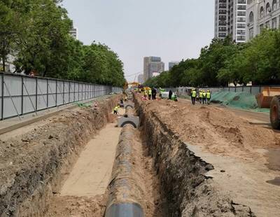 濟寧古槐路交通疏解項目管線施工提前兩月告捷，市政工程建設跑出“加速度”